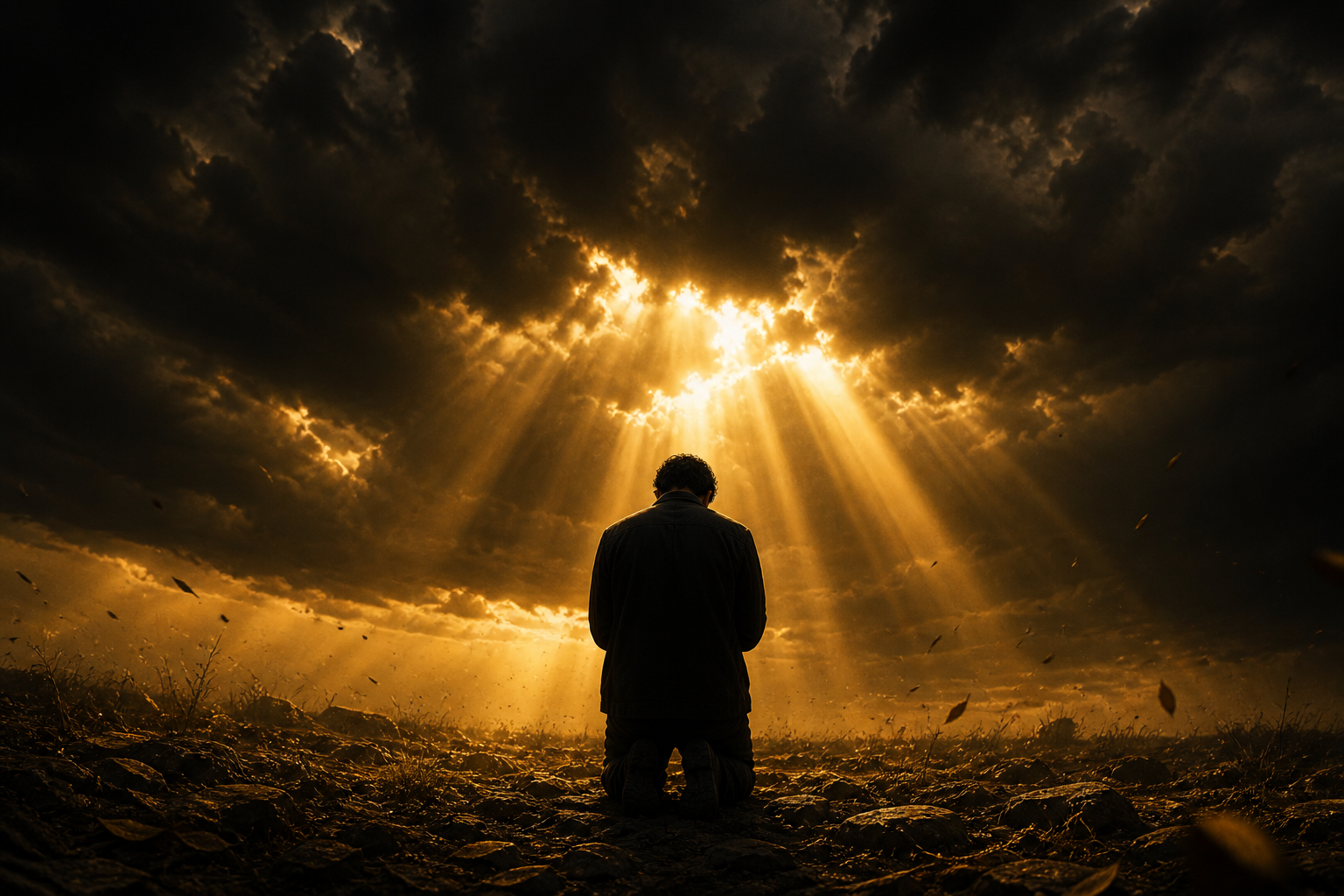 Symbolic illustration of spiritual warfare